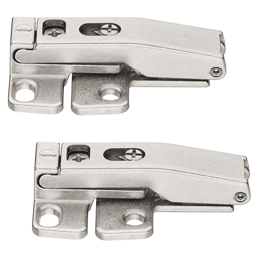 GedoTec® Pack of 2 Adjustable Flap Hinge for Flap Fittings | Nickel-Plated Steel | Furniture Fittings
