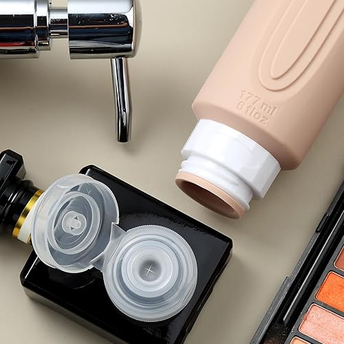 Miniatura 208 de Botellas de viaje para artículos de tocador, aprobados por la Tsa, recipientes de tamaño de viaje de 3 onzas, sin BPA, a prueba de fugas