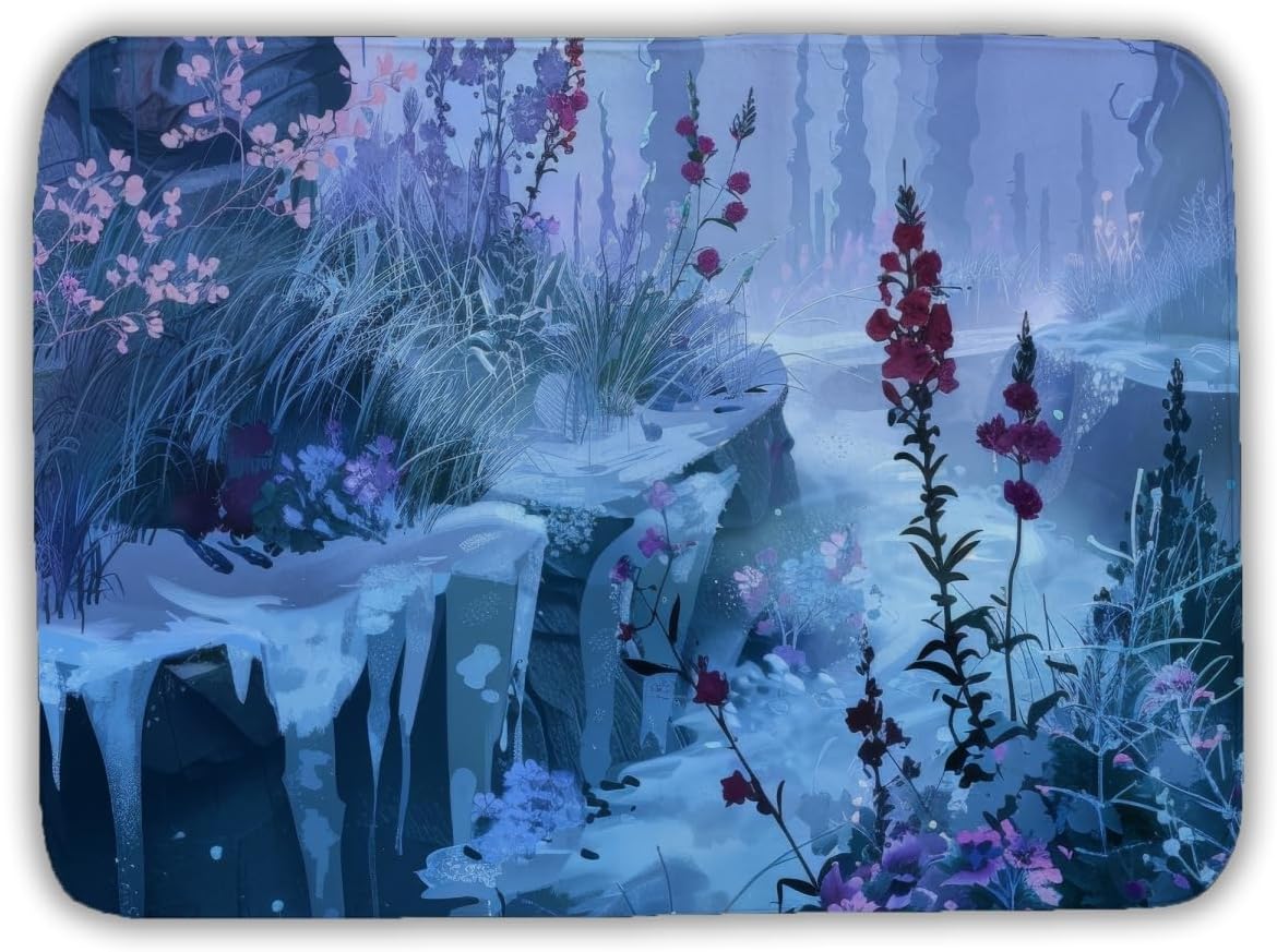 MWW C1BM1724TIV0QV 17 x 24 in. Valley of Ice Pink Bath Mat - Stylish Home Decor Accent