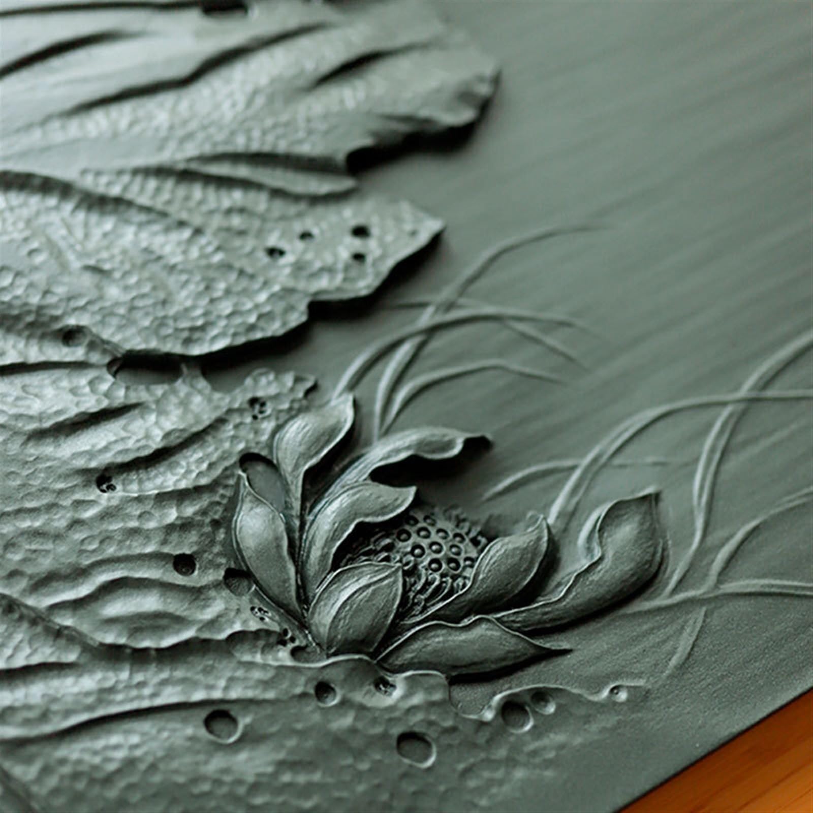 Prosta taca na herbatę Taca na herbatę Tian Luo Zielony Kamień Taca na herbatę Domowy Kamień Kung Fu Herbata Morze Talerz na herbatę (100x42x3cm)