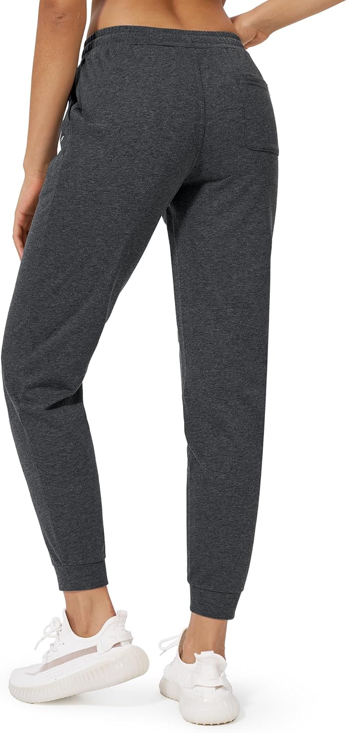 Stelle Womens High Waist Drawstring Jogger Athletic Lounge Sweatpants with Pockets - Image 4
