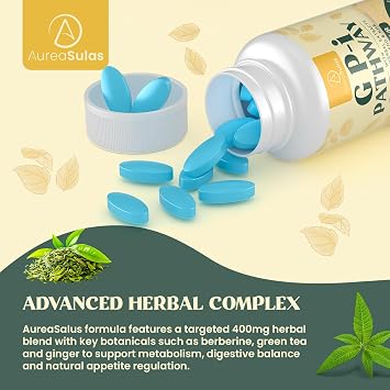 Botanical Fibre Tablets with HMB, Green Tea & Ginger Extracts, Advanced Plant Formula, Mint Flavour, Vegan, 60 Tablets