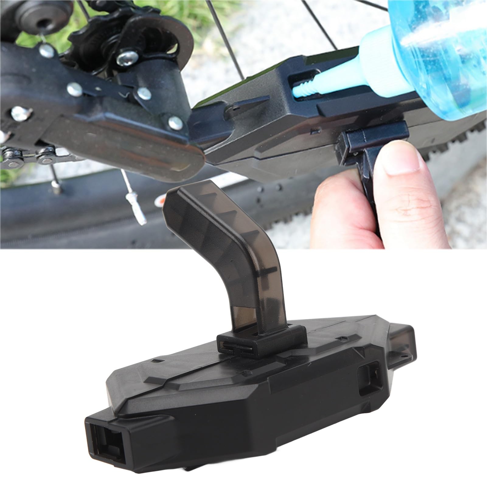 Leapiture Bike Chain Scrubber Portable Cycling Chain Cleaning Tool Bike Chain Cleaner Convenient Reliable for Road Mountain Bike Maintenance