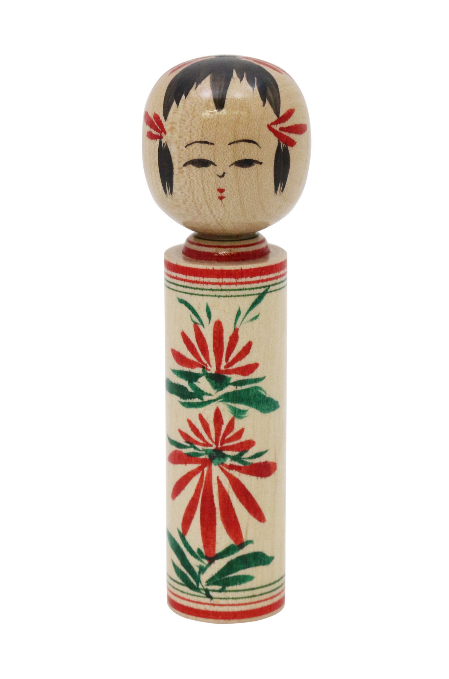 Naruko Kokeshi Doll Traditional Handmade Wooden Japanese Folk Art 4.8in