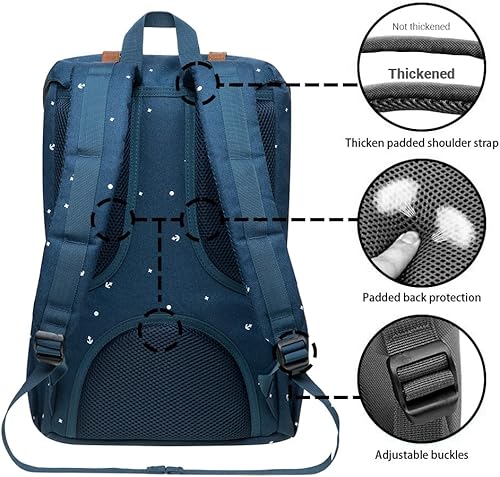 Miniatura 4 de Kaukko mochila para laptop de 15.6 pulgadas, mochila de viaje, P13-azul), EP5-NEW