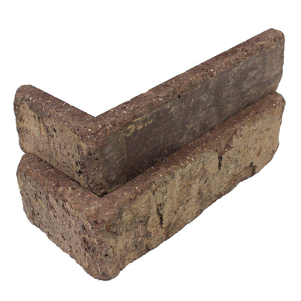 Brickwebb Single Thin Brick - Corners (Box of 25) - Cafe Mocha