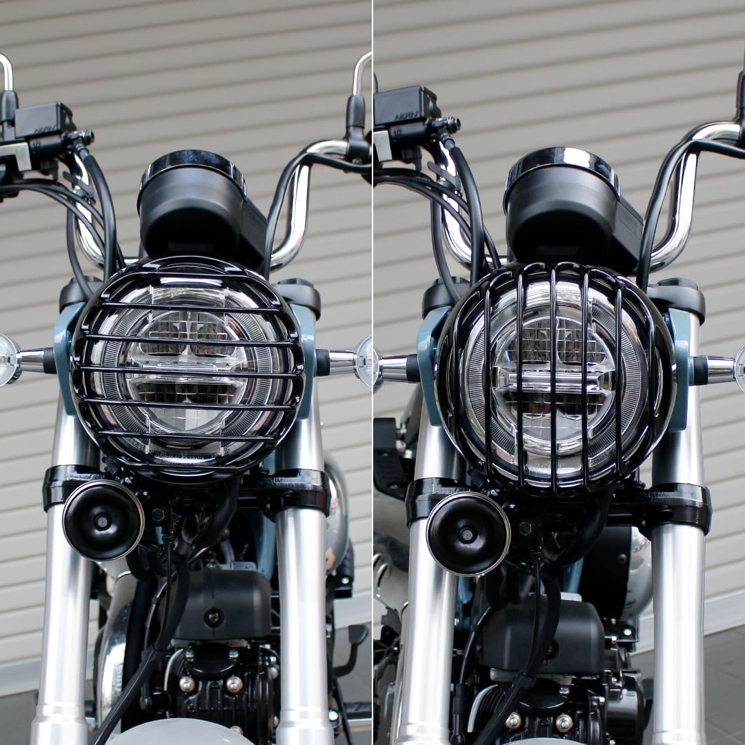 Amazon | TWR製 DAX用 ST125用 ヘッドライトガード ブラック ライト