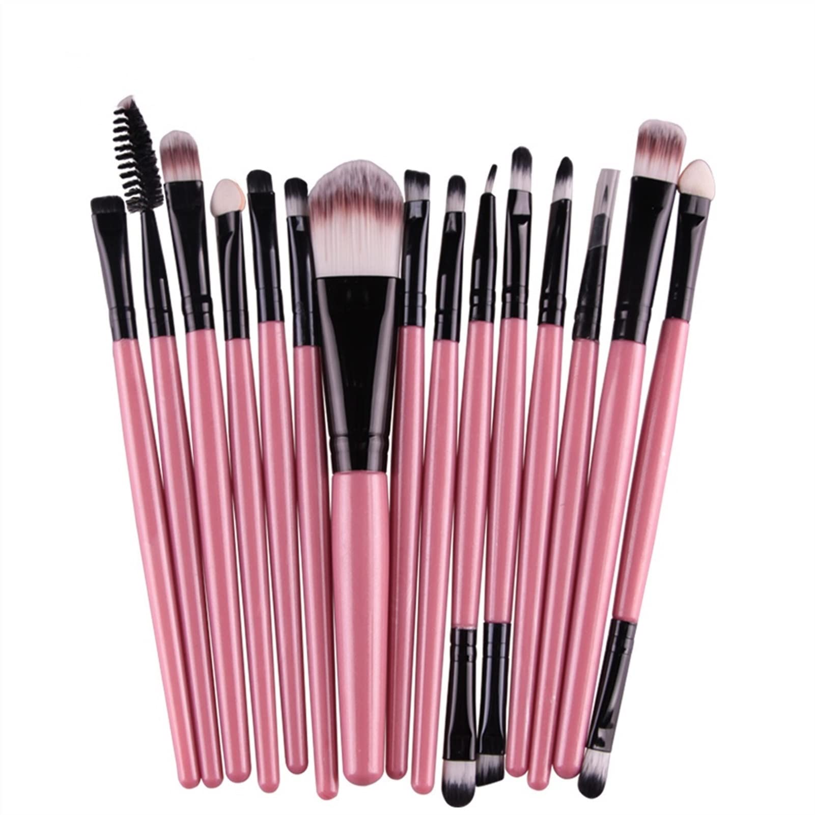 Pędzel do makijażu Zestaw pędzli do makijażu Cień do powiek Fundacja Puder Eyeliner Kosmetyki do rzęs Makijaż do twarzy Pędzel do makijażu Narzędzia (Kolor uchwytu: Błękitny) (Kość słoniowa)
