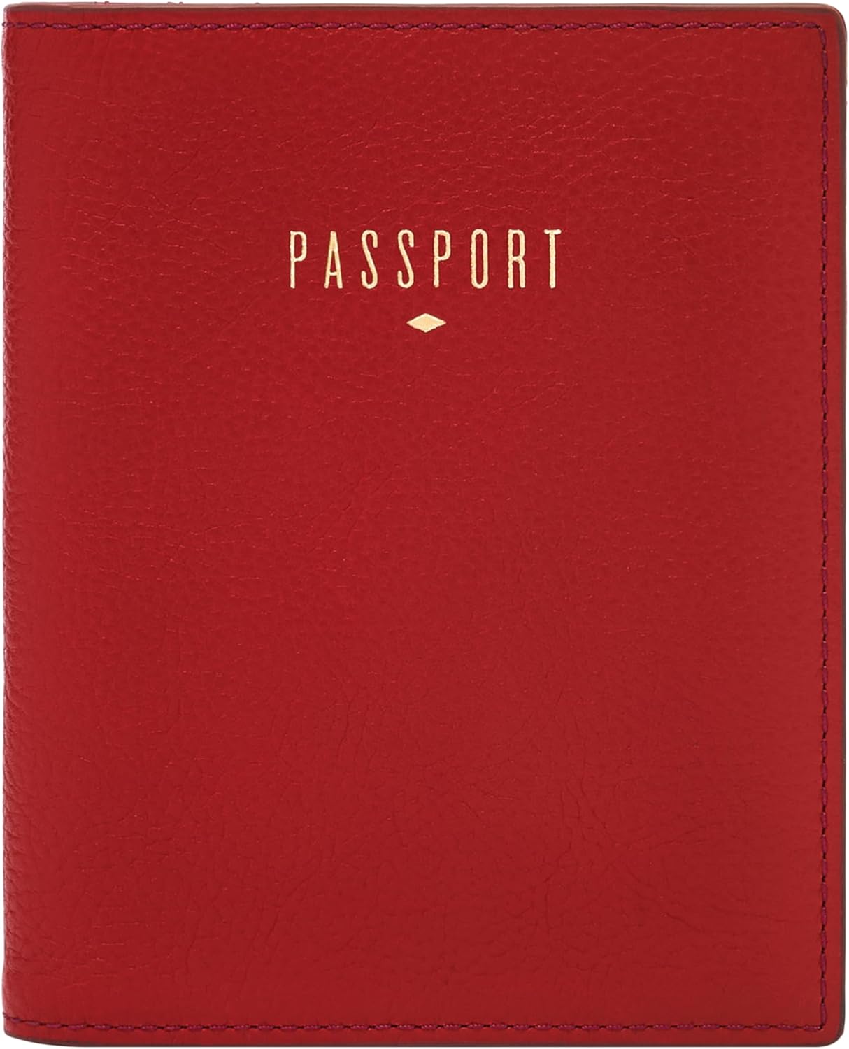 Fossil Women's Passport Leather Wallet RFID Blocking Travel Passport Holder Case