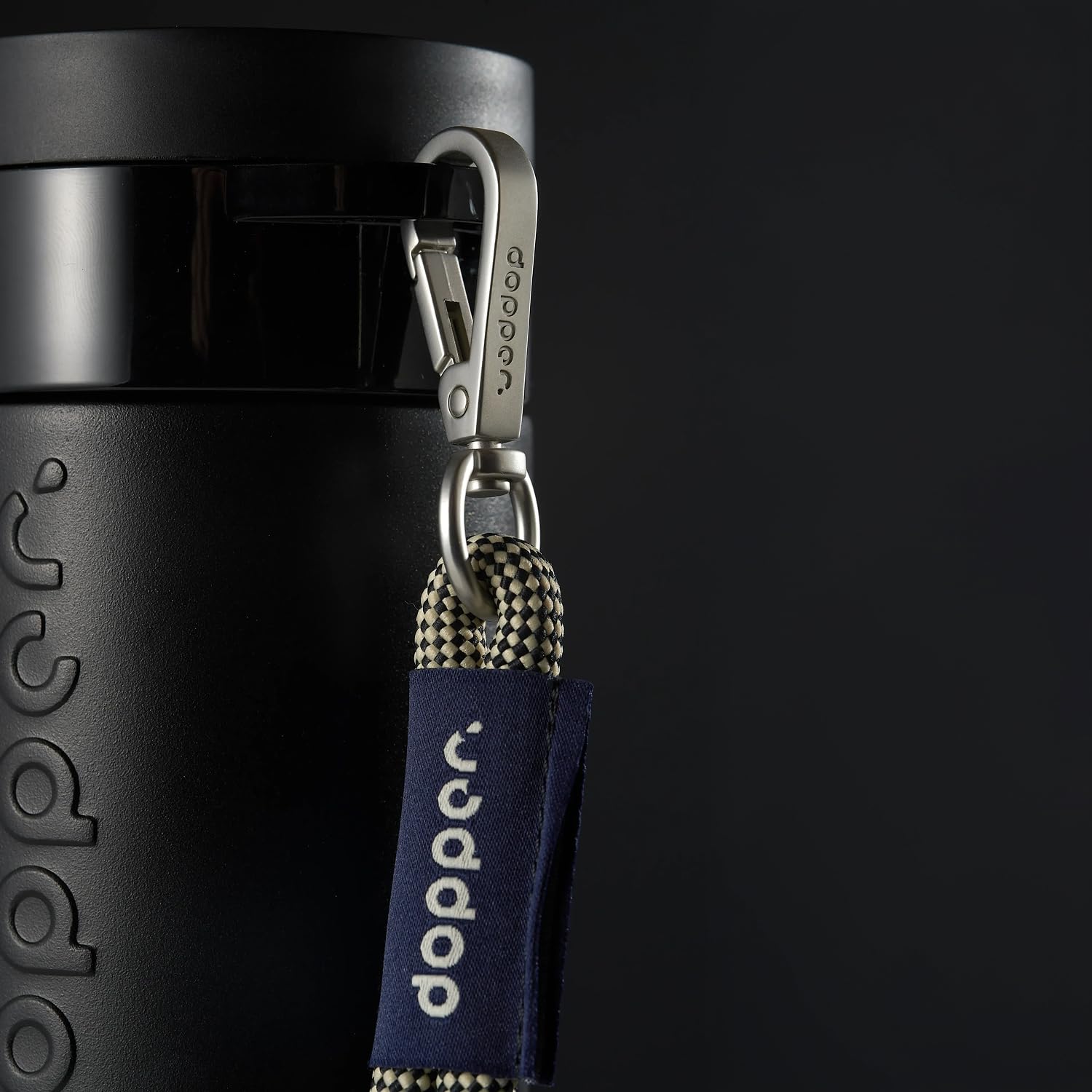 Dopper Mug de voyage isotherme 400 ml, noir blazing – Gobelet isotherme anti-fuite pour boissons gazeuses, 6h chaud/20h froid, 90 % acier inoxydable recyclé