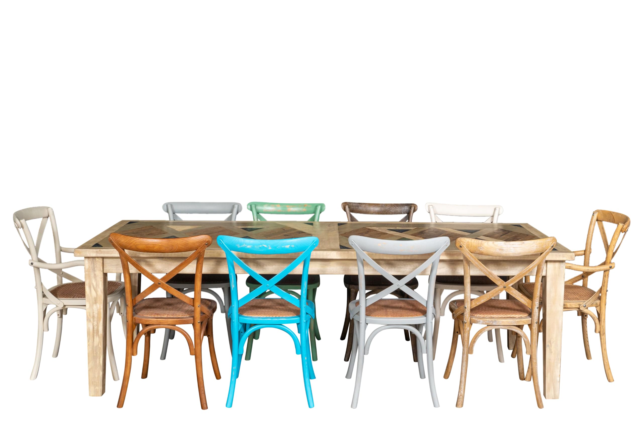 Biscottini Sillas de Comedor Ratan 86x42x46 cm - Sillas Comedor Madera - Sillas Cocina Vintage - Muebles Rusticos