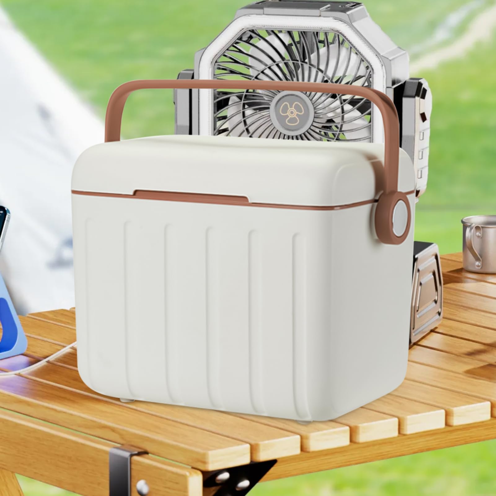 Cooler Portatile Contenitore Refrigerato Per Bevande Da 6 Litri | Cooler Isolato per Esterno Per Campeggiatori Picnic Spiaggia Viaggio Vacanza Barbecue Eventi Sportivi Festival Musicali