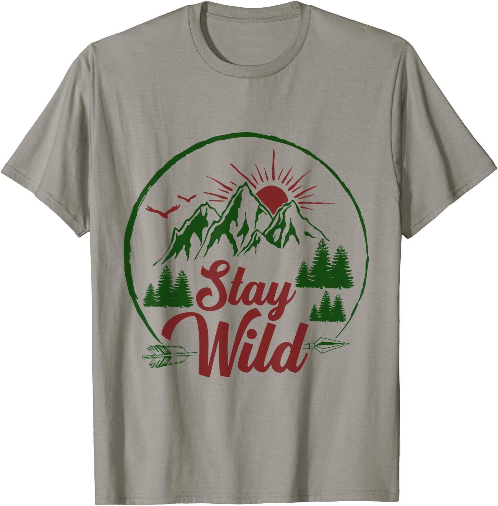 Stay Wild Men and Women Hikers, Campers and Outdoor Lovers T-Shirt