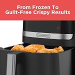 BLACK+DECKER Purifry 6QT Air Fryer, goût frit et croustillant sans la graisse, Plus Cuire, déshydrater et garder les aliments chauds, écran tactile numérique et arrêt automatique