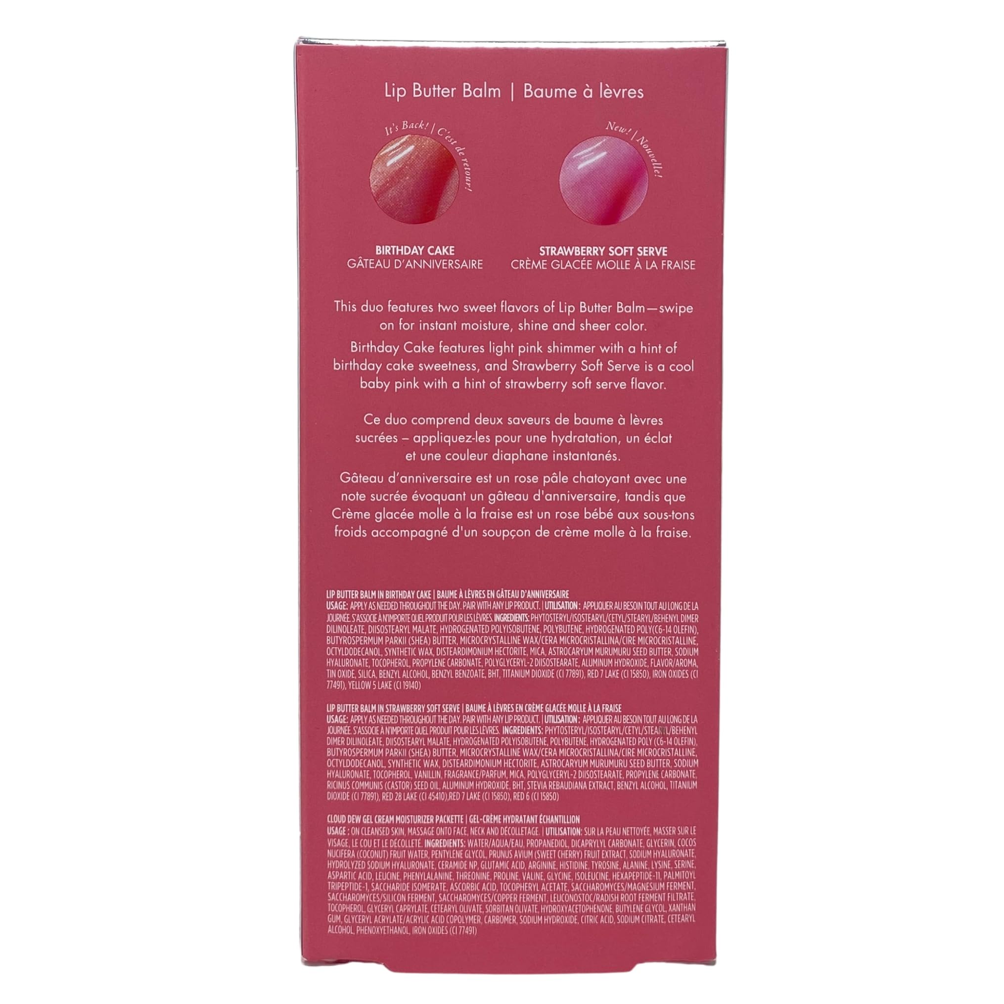 Summer Fridays Lip Butter Balm Sweet Pink Duo - Conditioning Tinted Lip Balm + Overnight Mask for Instant Shine + Color - Infused with Hydrating Shea Butter - Pink Sugar + Birthday Cake (2 Count) - 5