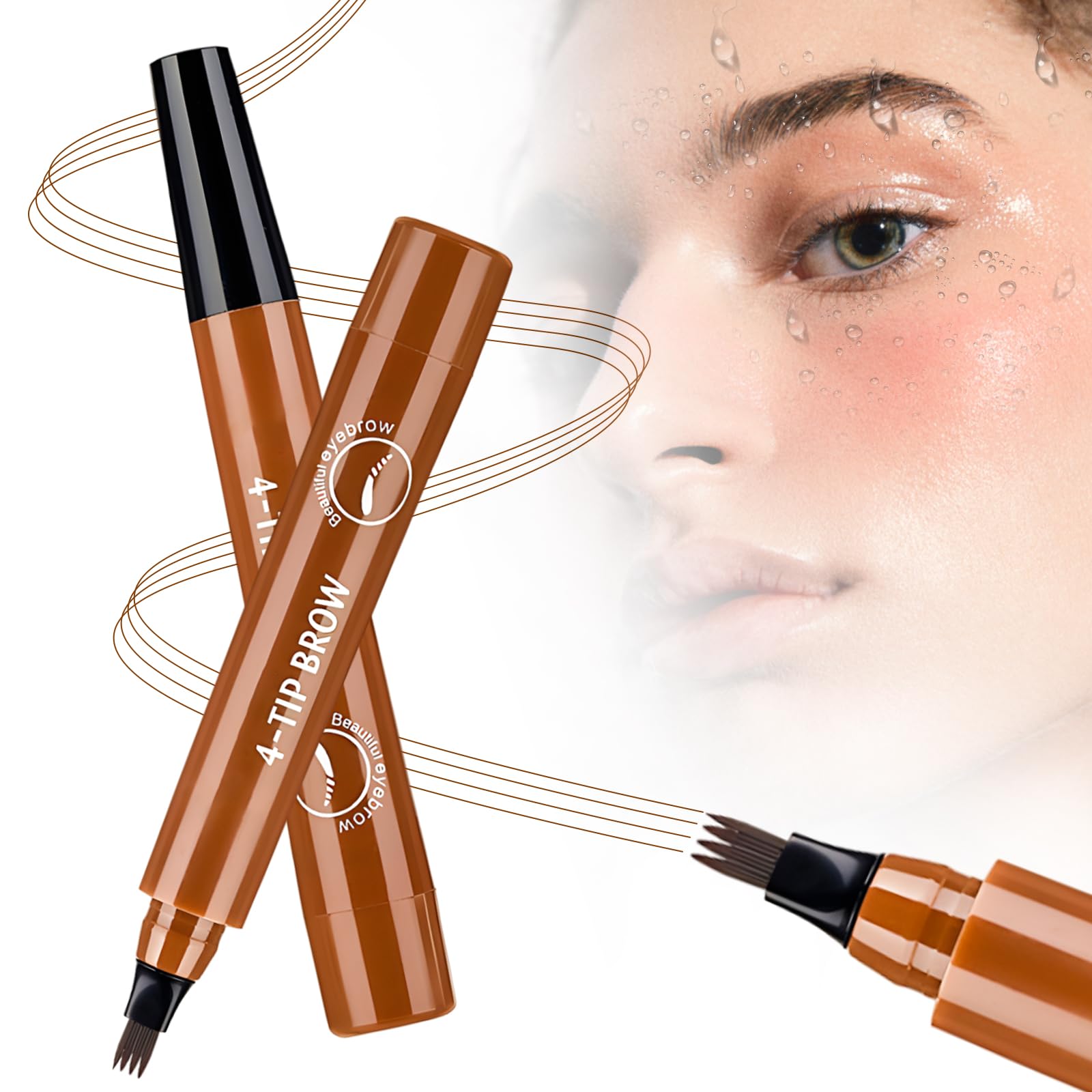 3D Microblading Eyebrow Pencil 2026 New Waterproof Eyebrow Pencils for Women Fine Tip Microblading Eyebrow Pen Natural Hair-Like