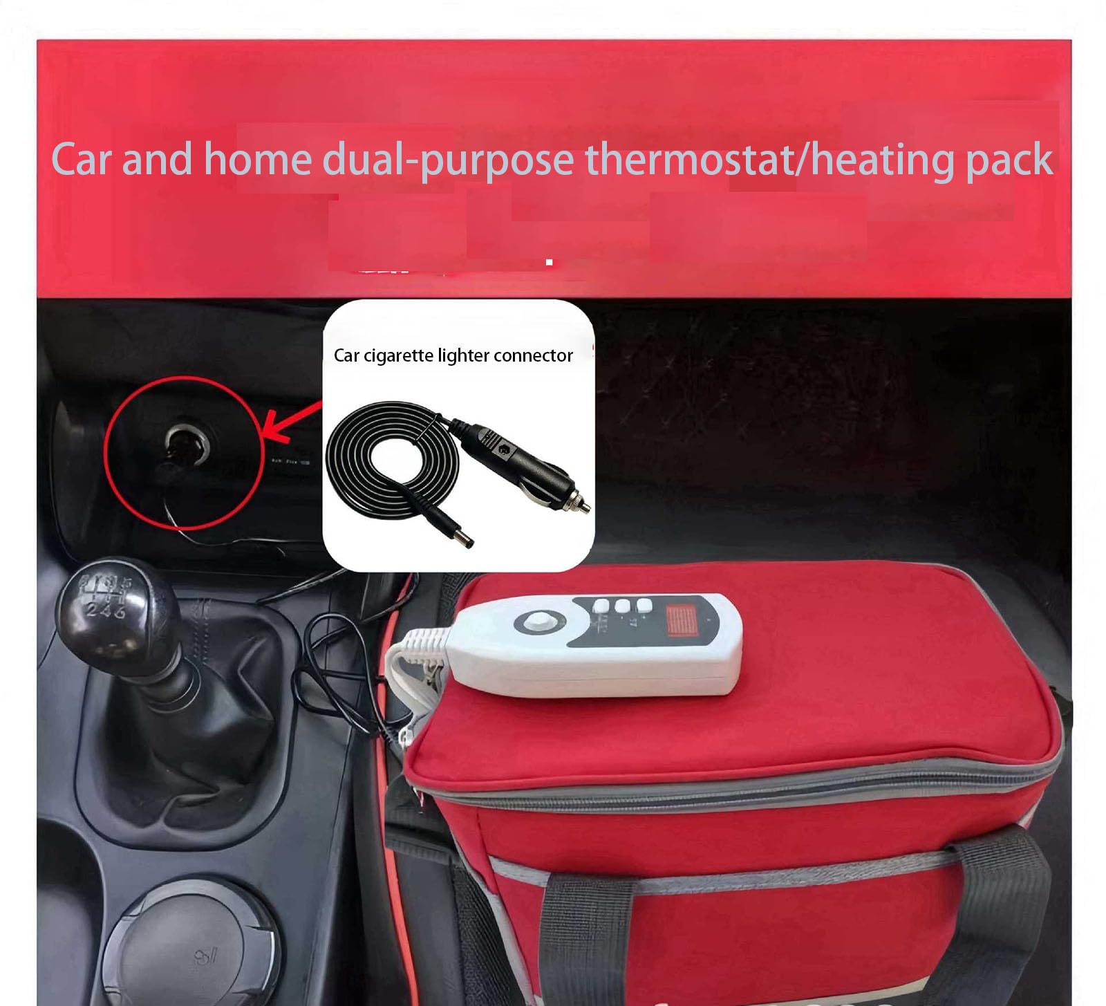 Borsa Termica Portatile Multifunzione con Controllo Intelligente della Temperatura, Regolabile per casa e Auto, capacità 2,5 l, Riscaldamento rapido per liquidi
