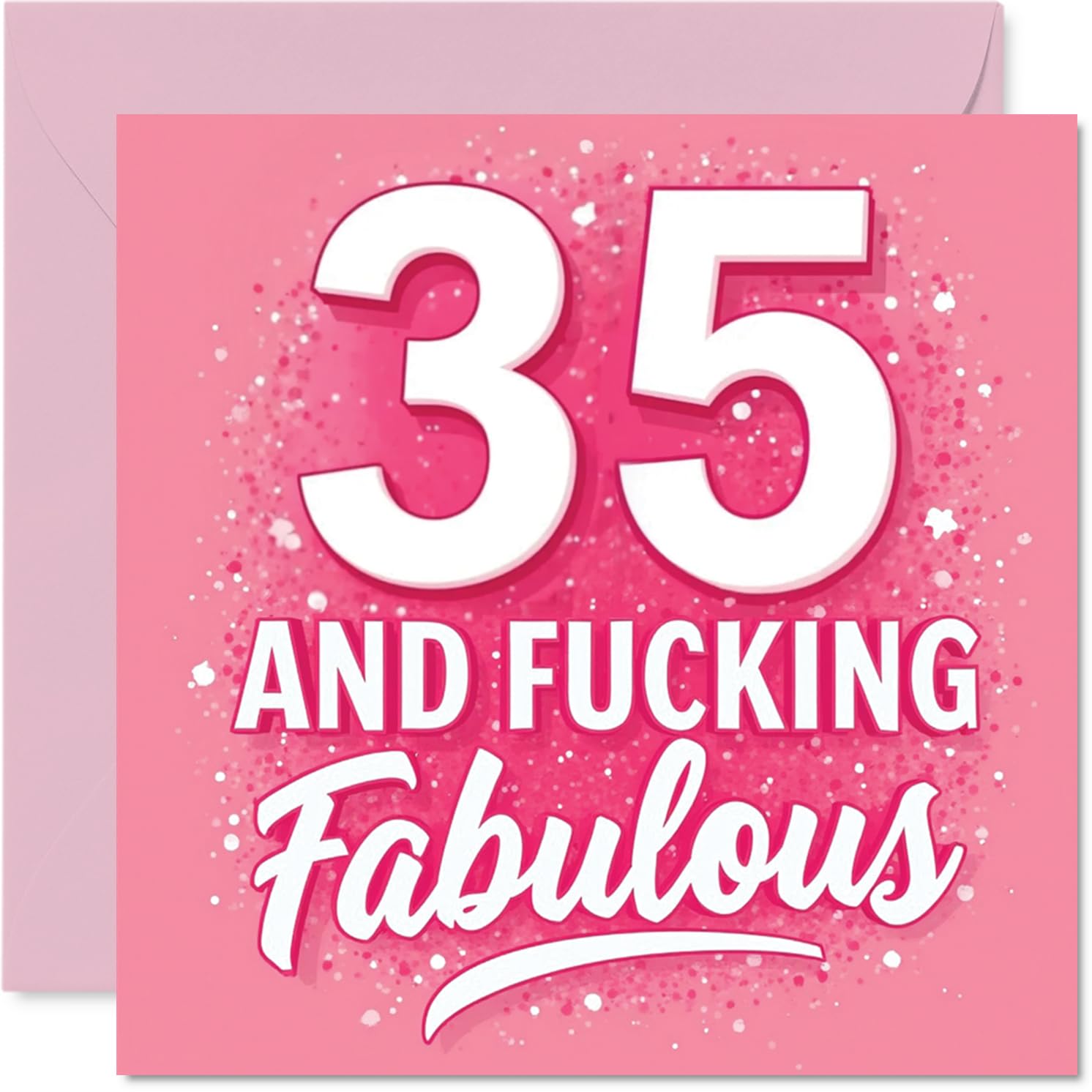 35th Birthday Cards for Women - Fabulous Years - Happy Birthday Card for 35 Year Old Woman Auntie Neighbour Niece Friend, 145mm Bday Greeting Cards