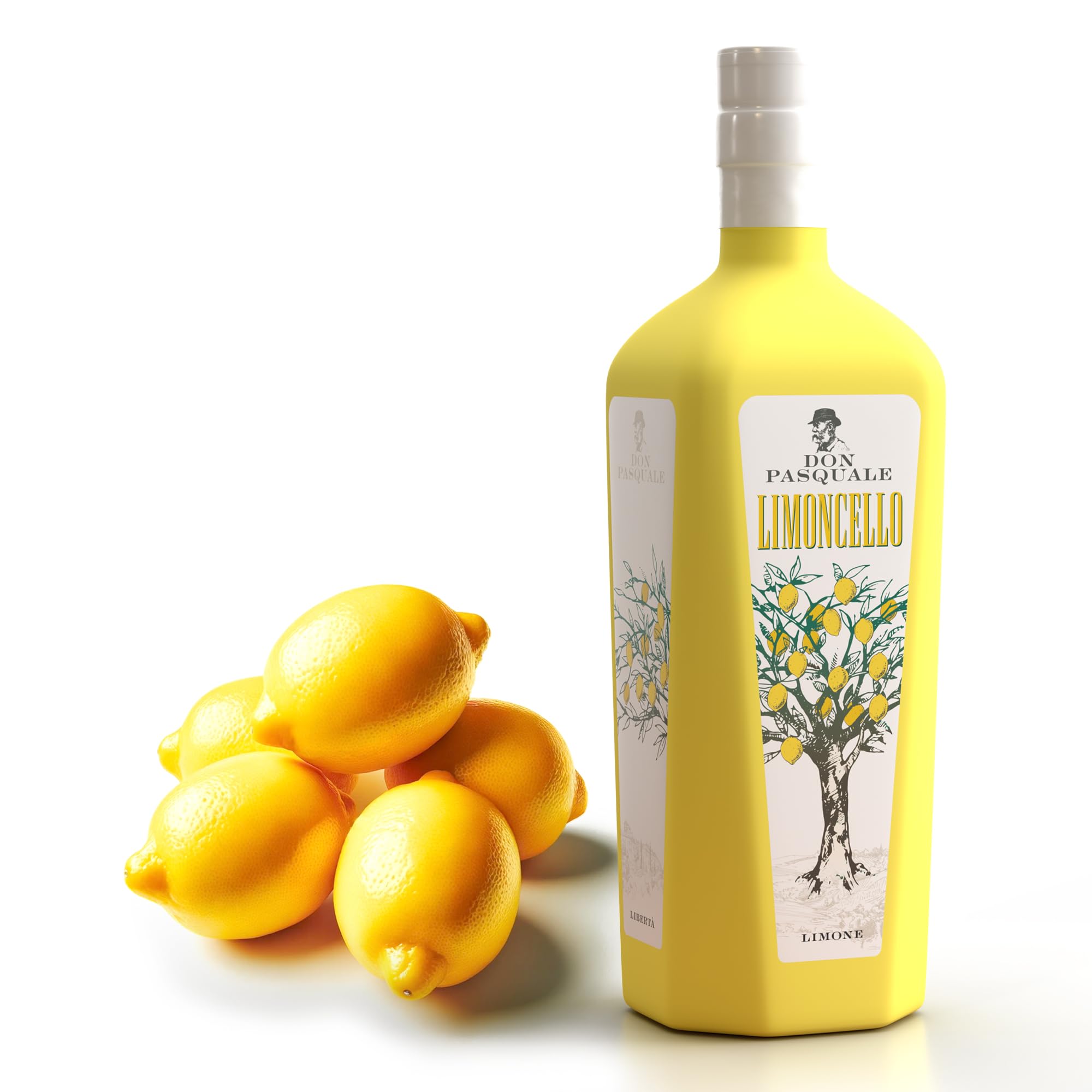 Don Pasquale Limoncello - der edle Likör aus Zitronen, eine echte Spezialität aus Italien, ideal als Digestif | 1 x 0,7l