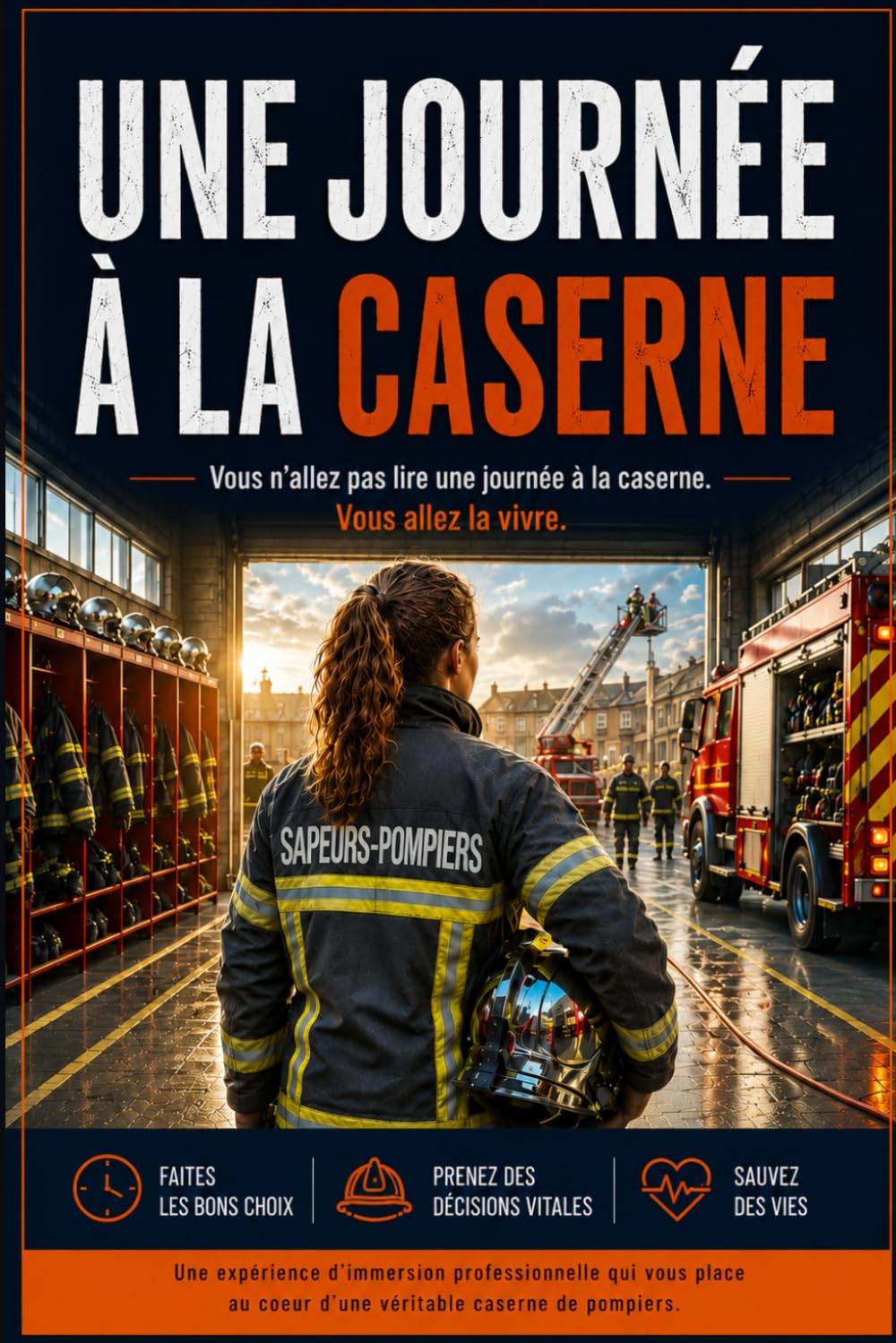 Une journée à la caserne: 30 interventions sous tension, une garde de pompier dont vous êtes le héros. Livre-jeu interactif où chaque décision compte. (Collection Une Journée)