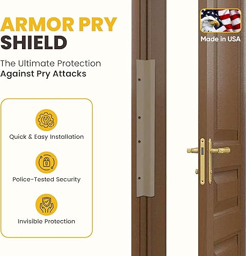Miniatura 2 de Armadura de puerta de 12" Pry Shield Accesorio para puerta, níquel satinado