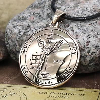Moonlight Mysteries Bronze Fourth Pentacle of Jupiter Talisman for Wealth