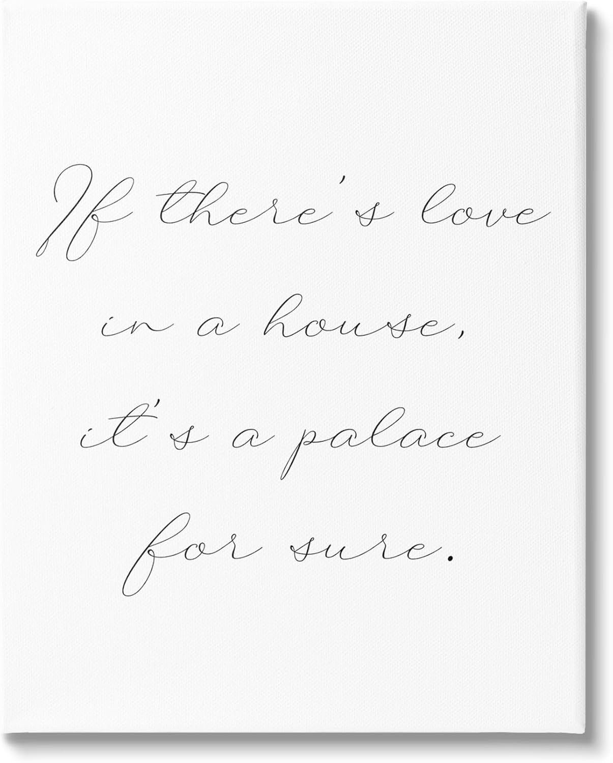 Stupell Industries Minimal Love In A House Canvas Wall Art by Daphne Polselli