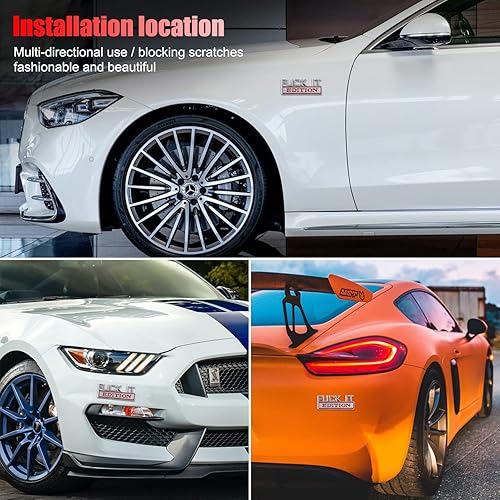 Miniatura 5 de 1 emblema Fuck IT Edition para automóvil, emblemas exteriores de automóvil, calcomanía 3D, calcomanía para guardabarros 3D con adhesivo 3M, apto