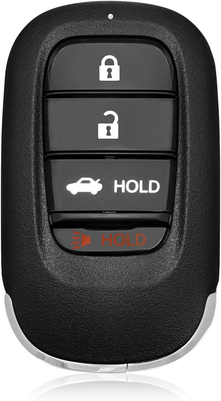 Replacement for Honda Civic Key Fob Remote Control 2022 2023 4 Buttons 434MHz KR5TP-4,Black
