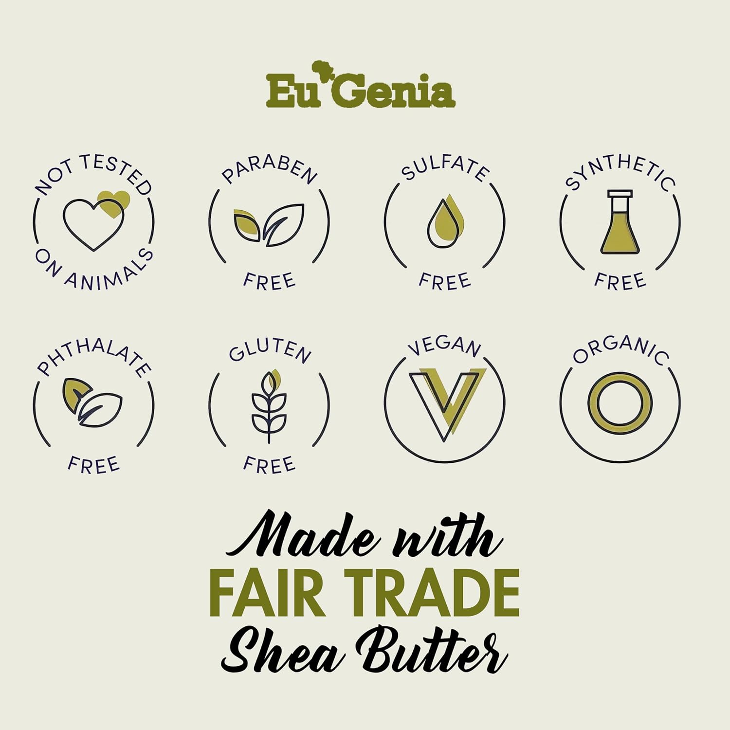 Eu'Genia Shea Face, Lip & Body Shea & Moringa 3-PC Gift Set – Hydrating Lip Balm, Nourishing Body Oil, 12oz Dermatological Shea Butter – Natural Skincare