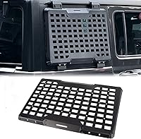 Vista 11 de FURYENGRAVER Kit de panel lateral MOLLE para ventana trasera con almacenamiento, decoración protectora para la ventana trasera para Jeep Wrangler