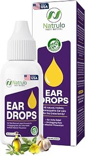 Erbaid Natural Homeopathic Ear Drops for Infections, Aches, Swimmer's Ear - Safe for Adults, Kids, Babies & Pets - USA Made