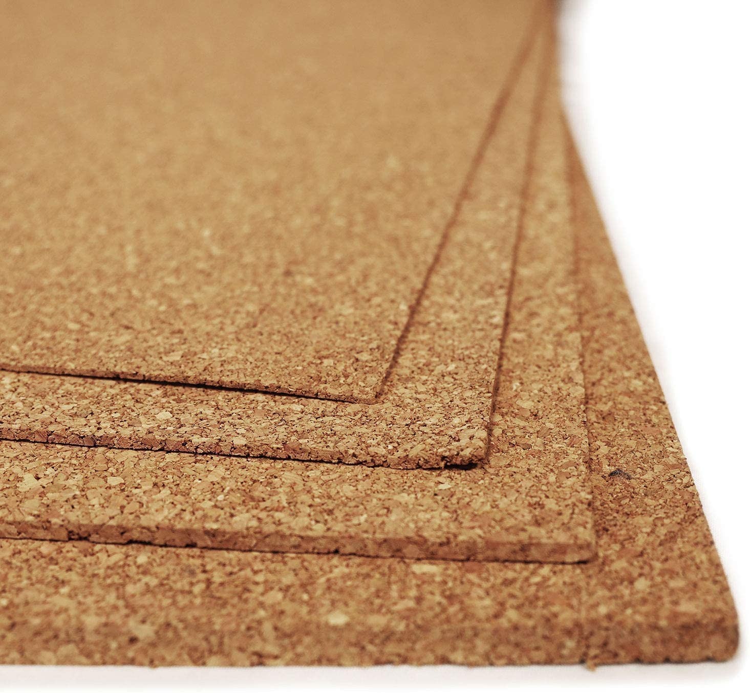 Feuilles de liège naturel étanche idéal pour revêtement mural sol et tableau d'affichage - isolant acoustique et thermique - absorbe des chocs - épaisseurs et longueurs au choix (6 mm, 100 x 150 cm)
