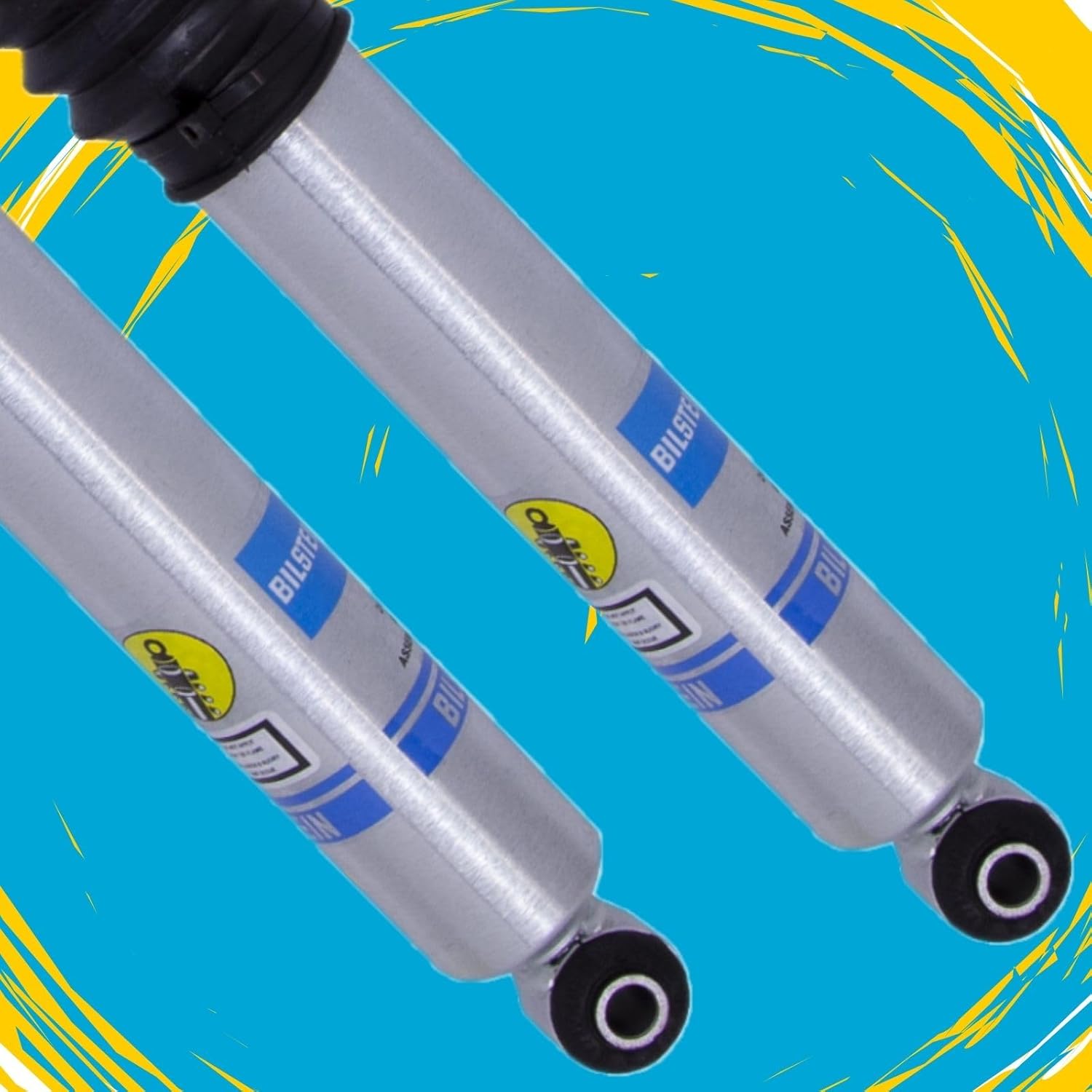 Pair of 5100 Series Rear Monotube Shocks fits Ranger w/o Tremor Off-Road Package with 0-1" Rear Lift | Improves Ride Quality | Includes TrendsAuto Decal