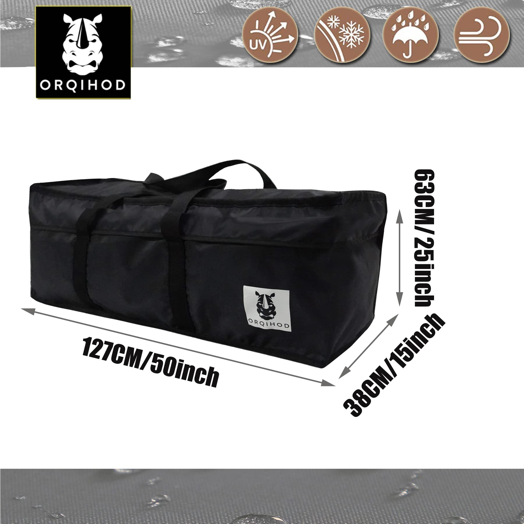 Orqihod Outdoor Cushion Storage Bag Waterproof - Image 2