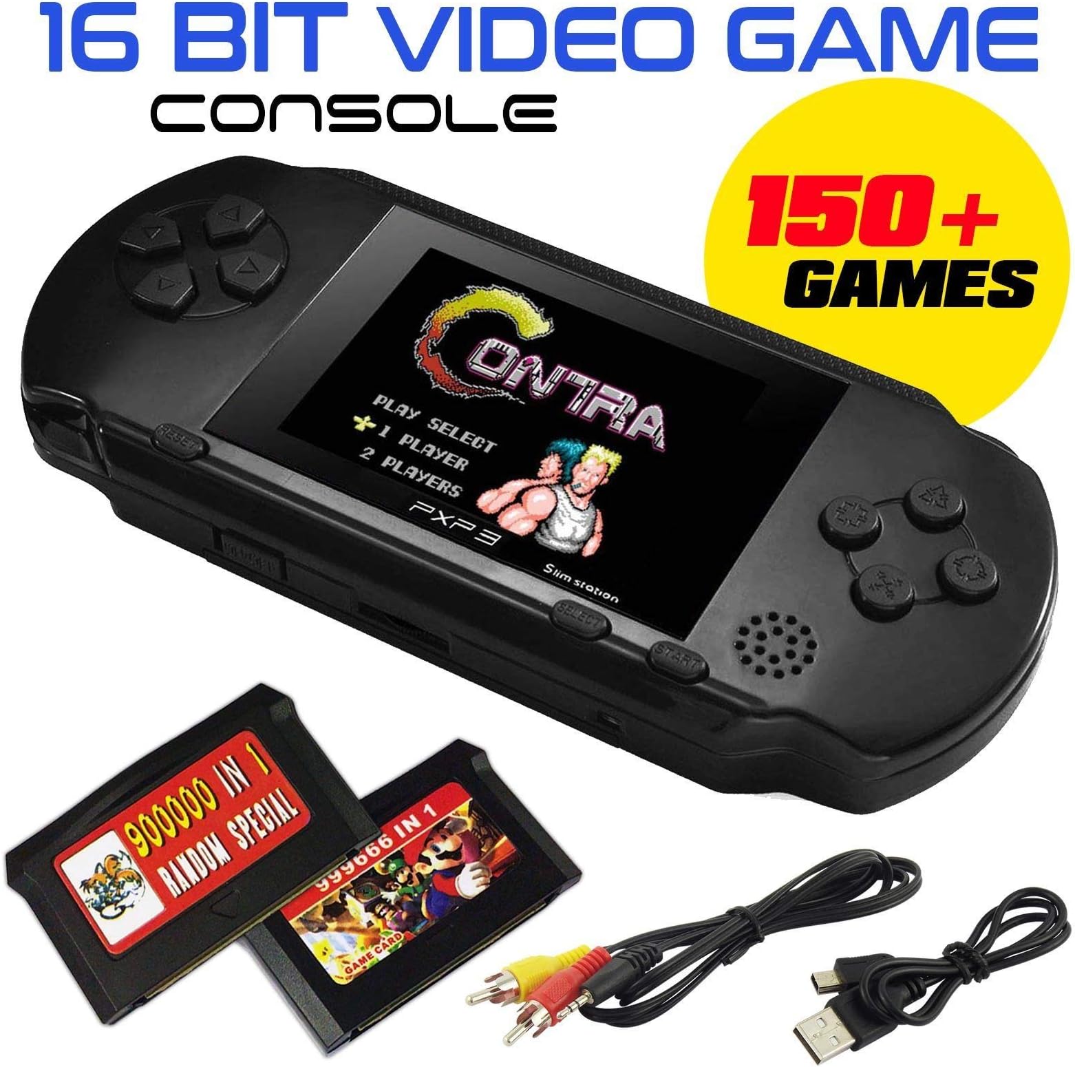 PlatiniumTech Handheld Portable PXP PVP Games Console 150 Retro Megadrive DS Video Game