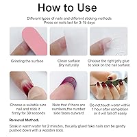 Vista 6 de 24Pcs Silver Press on Nails Short Square Fake Nails Glitter False Nails Design Full Cover Press ons Short Nail Tips Art Kit Artificial Acrylic Fake