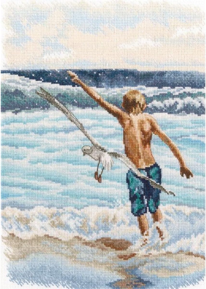 RTO Boy & The Sea Counted Cross-Stitch Kit