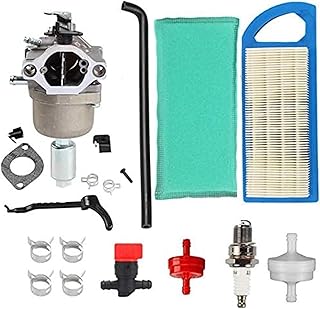 Vuzmode Carburador con filtros de aire for Briggs & Stratton 594593 591731 794572 791888 698445 590400 791858 593433 793224 792358 697190 699916 699109 796109, for motor 31H777 Kit de servicio de filt