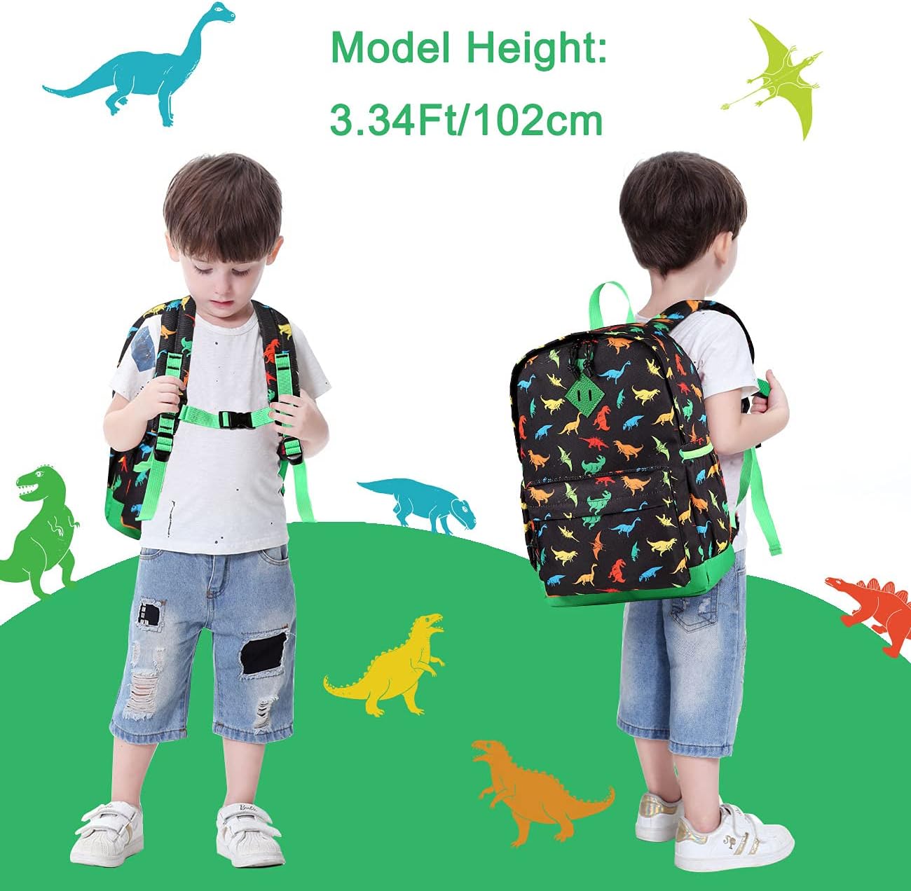 VASCHY Toddler Backpacks Kids, Lightweight Water Resistant Preschool Backpack for Children Boys and Girls w Chest Strap - Image 9