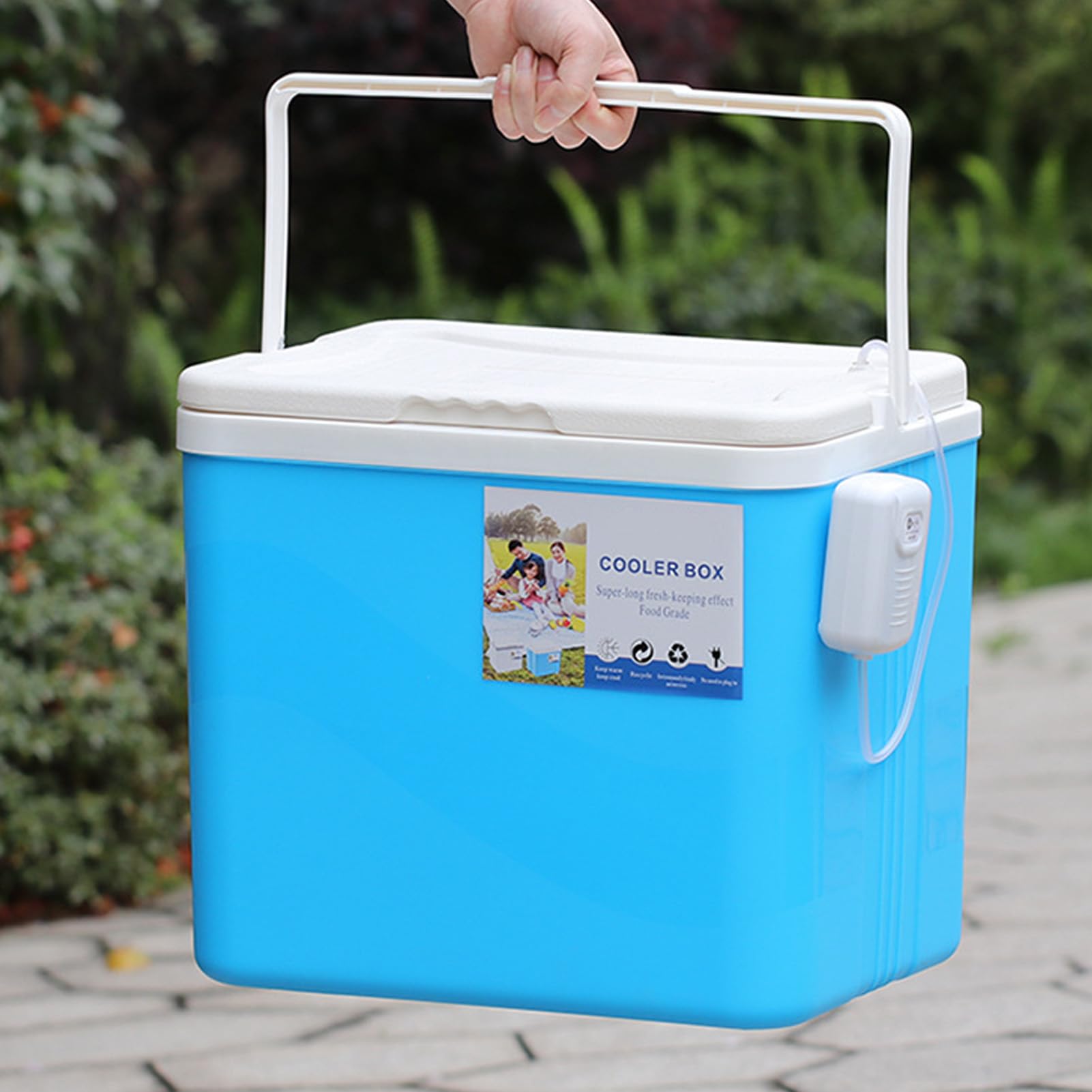 Grande Glacière Isotherme Pour Camping, Plage, Déjeuner, Pique-nique, Nourriture Et Boissons - 24 Litres