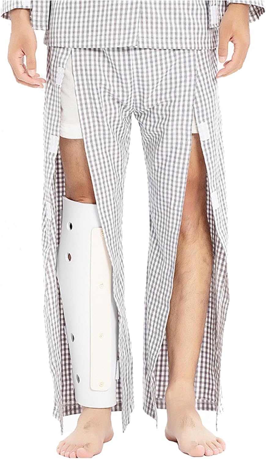 Patient Care Clothes, Long-Sleeved Patient Pajamas Shirts Tear Away Pants Bedridden Patient Clothing