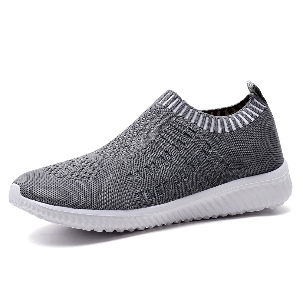 TIOSEBON Damen Slip On Laufschuhe Atmungsaktive Mesh Sportschuhe Leichte Bequeme Freizeitschuhe