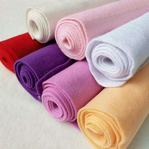 Miniatura 4 de MUGgYz 36 x 36 pulgadas (elige tu color dándonos un mensaje), tela de fieltro suave no tejida, hoja de tela de fieltro retazos DIY costura muñecas