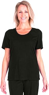 Cool-jams Sweat-Free Scoop Sleep T-Shirt Pajama Tops for Women - Moisture Wicking Womens Top