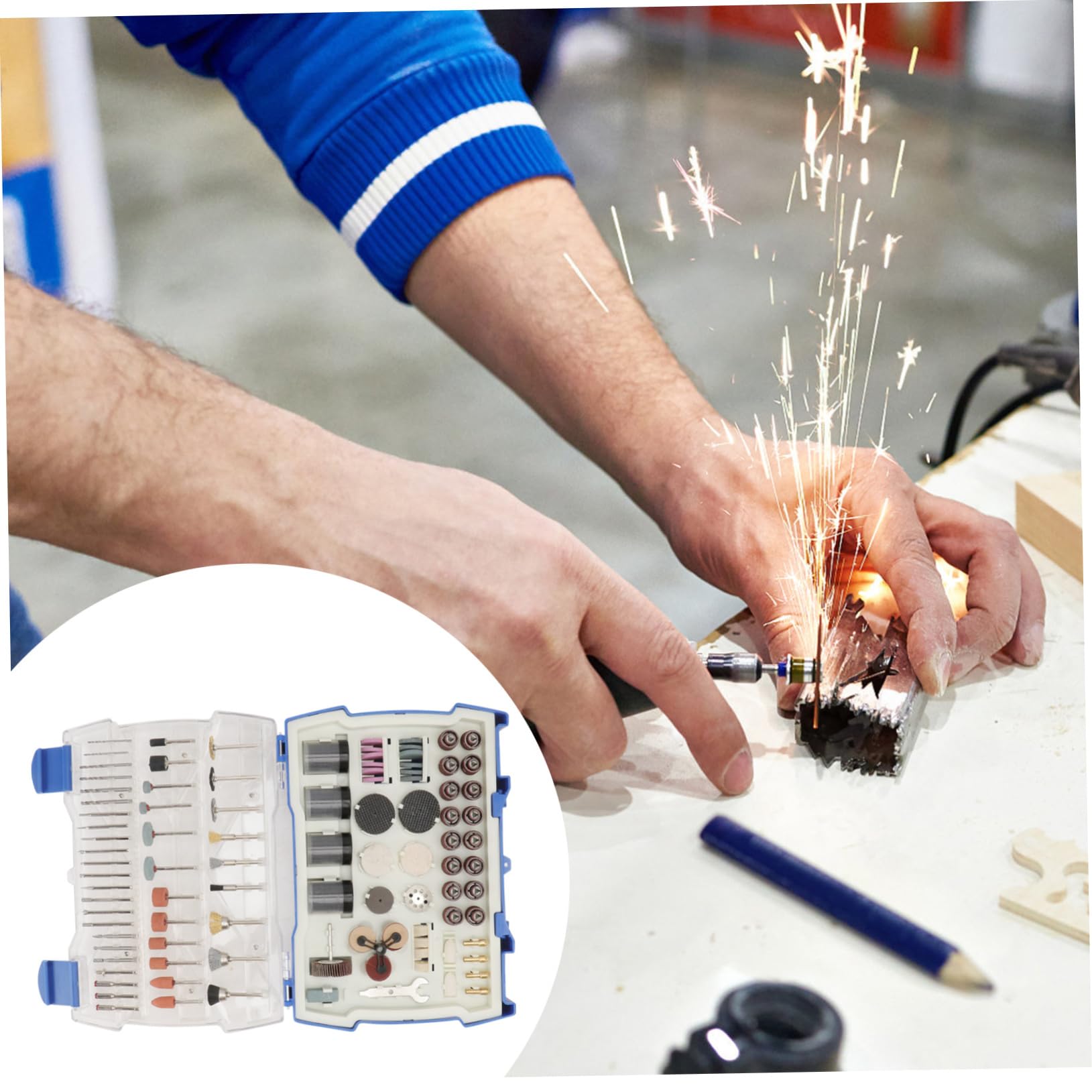 PRETYZOOM 365piezas Accesorios Para Amoladora Eléctrica Herramientas De Pulido Práctica y Accesorios Para Tallado Para Proyectos De Bricolaje Casa