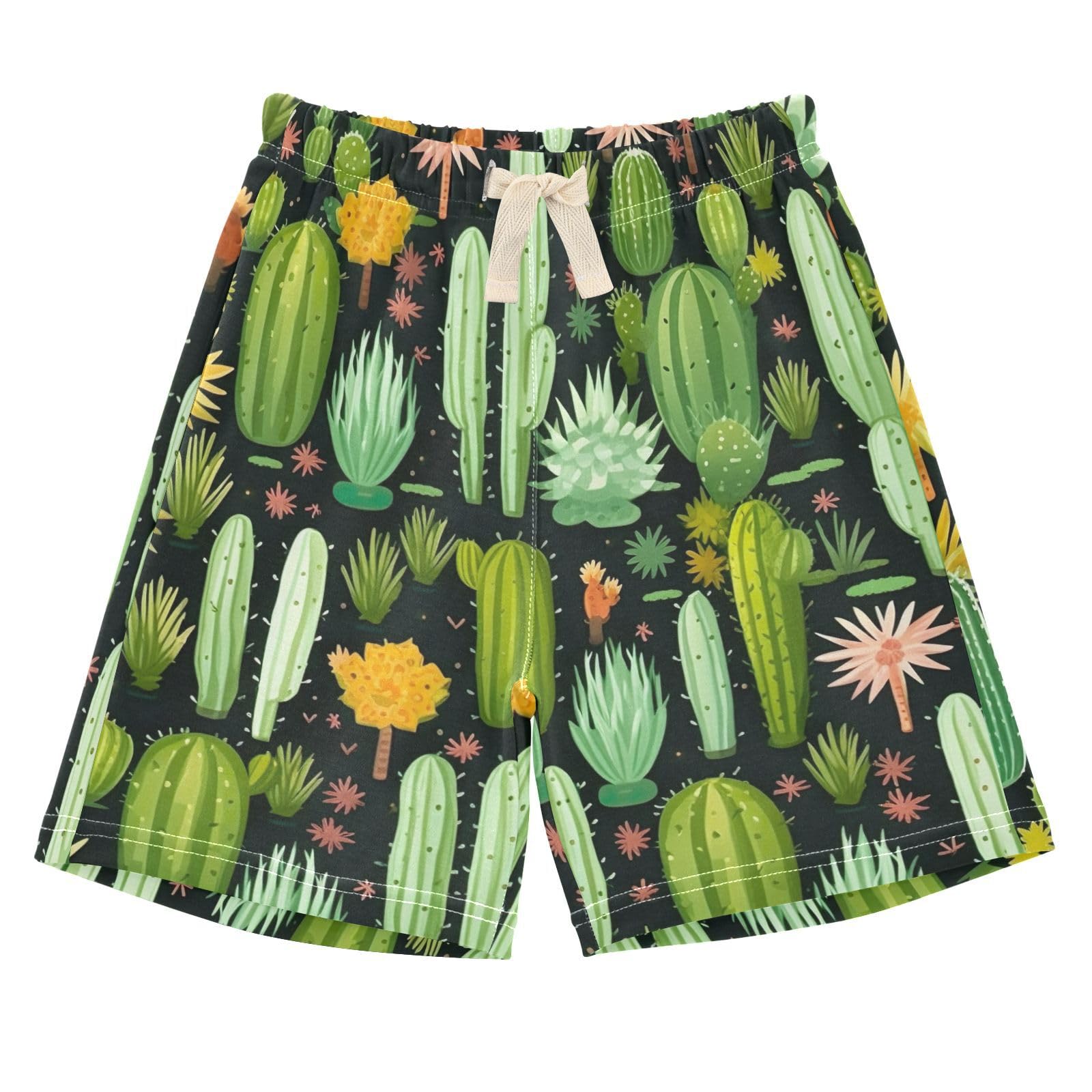 UMIRIKO Cactus Unisex Baby Toddler Cotton Shorts with Drawstring 2T 202a0356
