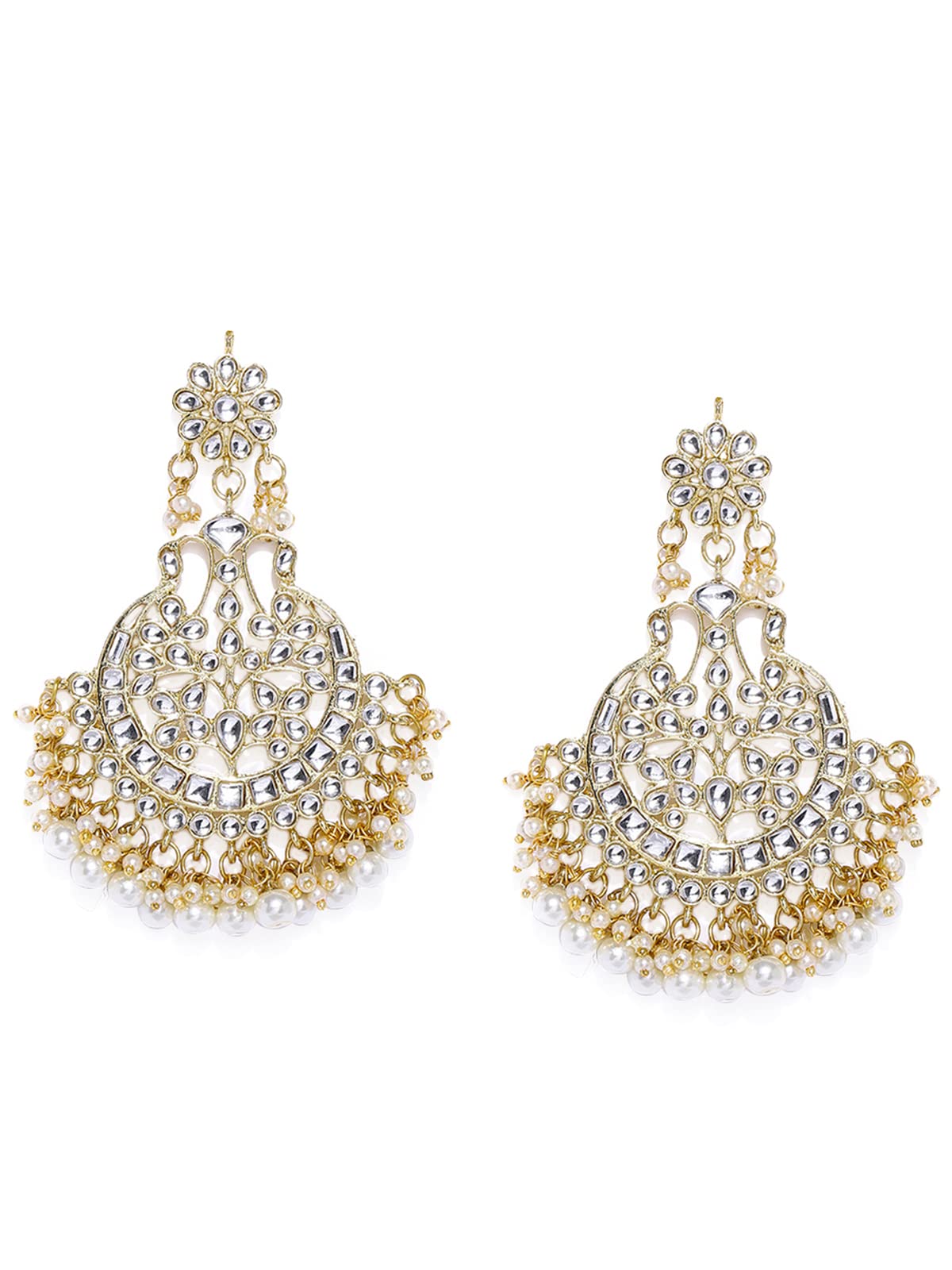 Zaveri Pearls Gold Tone Traditional Kundan Dangle Earring For Women-ZPFK11502 (B09M77PN5P) Amazon Price History, Amazon Price Tracker