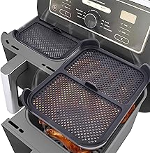 Pack of 2 Splash Guards for Ninja Hot Air Fryer Accessories, Silicone Splash Guard Only for Ninja Foodi Max Dual Zone AF400EU AF451 DZ401 Accessories, Reusable Splash Guard Airfryer Accessories