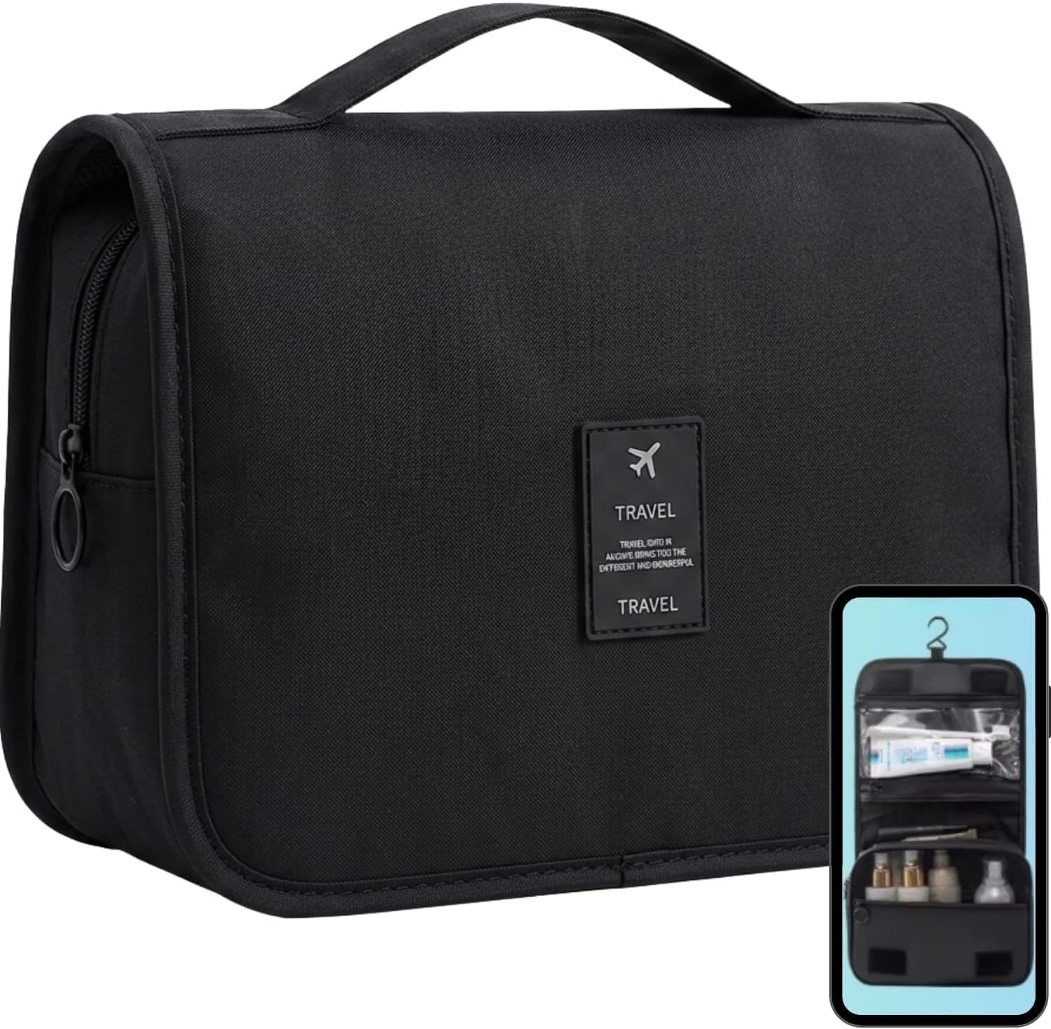 Necessaire com Cabide e Divisórias
